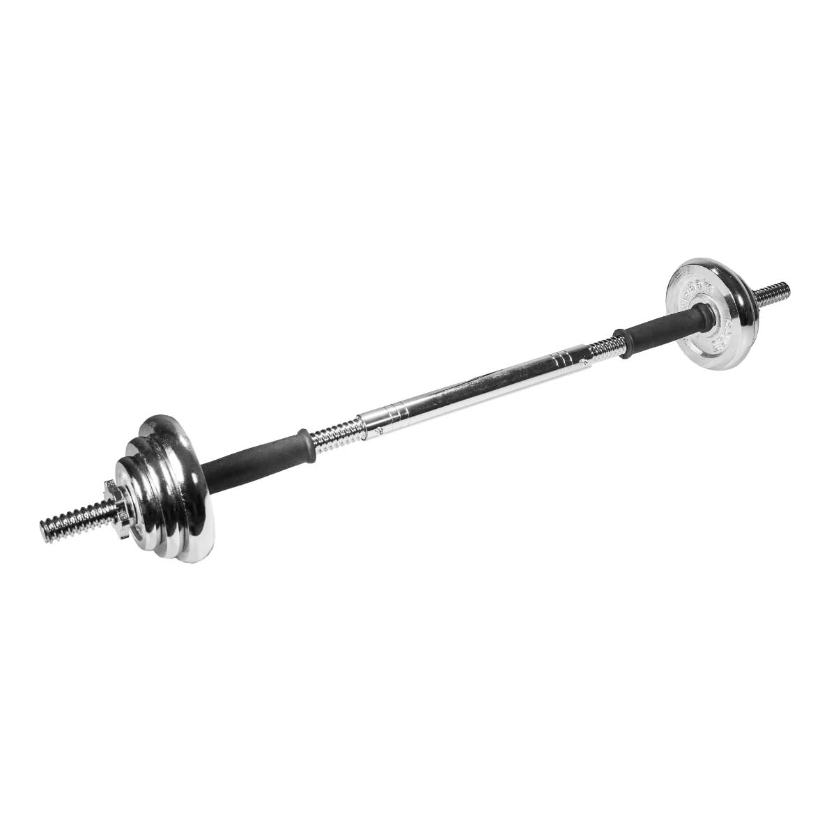 GymBeam Set Manubri 30 kg Ghisa Regolabili 16 Piastre Bilanciere