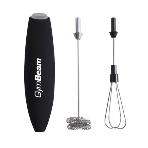 GymBeam Montalatte Portatile frullino latte con supporto schiuma cremosa
