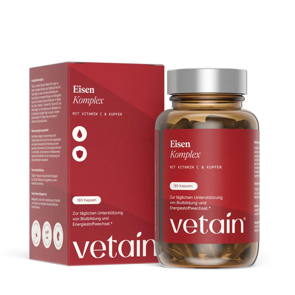 Vetain Eisenkomplex ferro 180 capsule vegan 20 mg