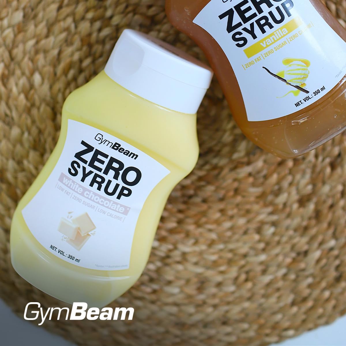 GymBeam Sciroppo Zero 350ml White Chocolate Zero Zuccheri