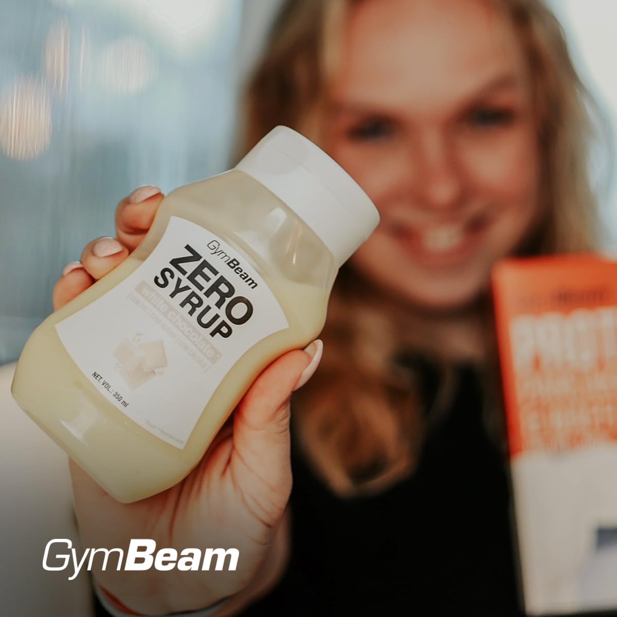 GymBeam Sciroppo Zero 350ml White Chocolate Zero Zuccheri