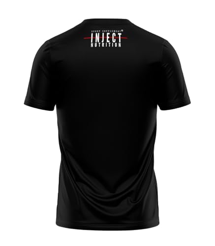 INJECT NUTRITION T-Shirt Black Basic T-Shirt Nera Cotone