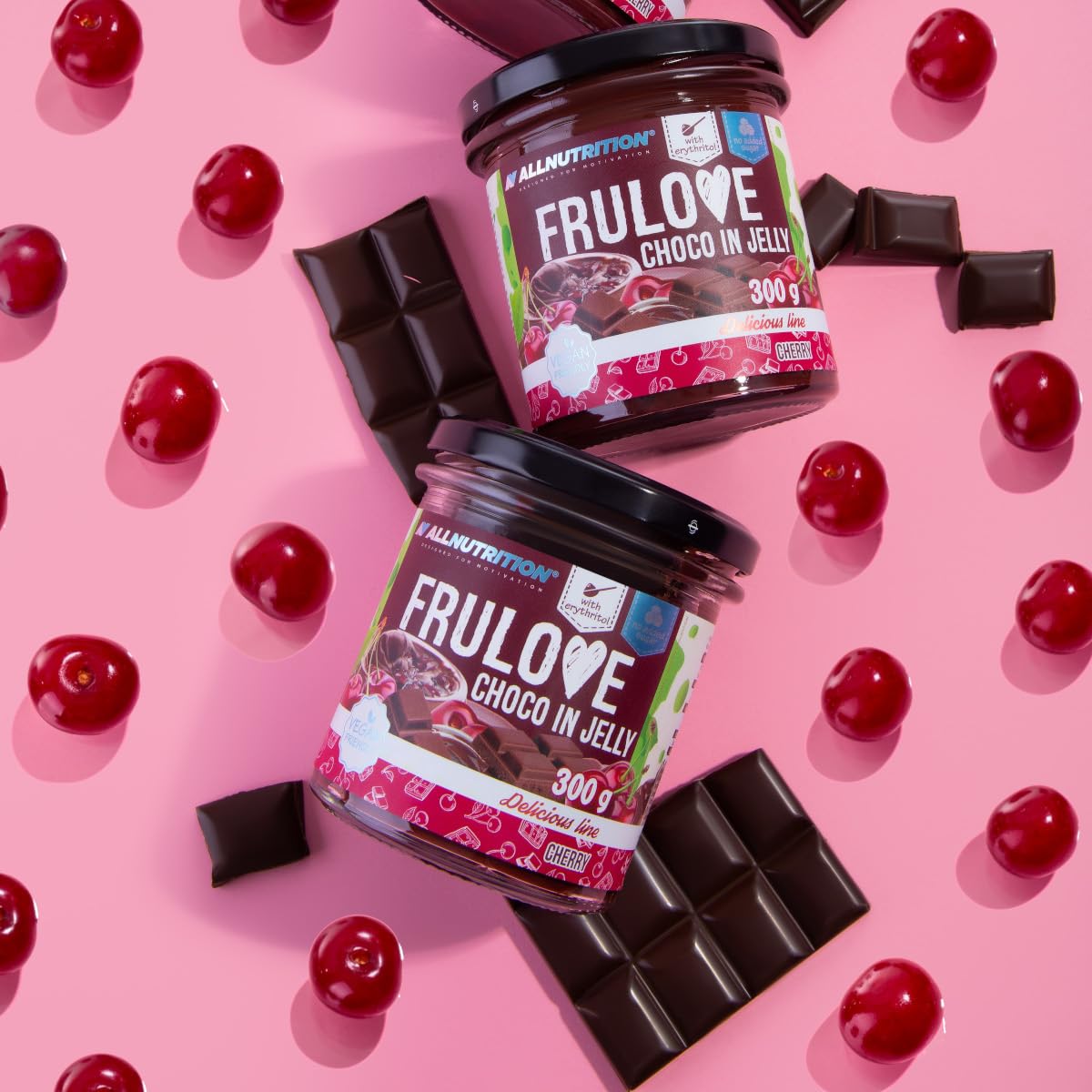 AllNutrition Frulove crema cioccolato e ciliegie 300g