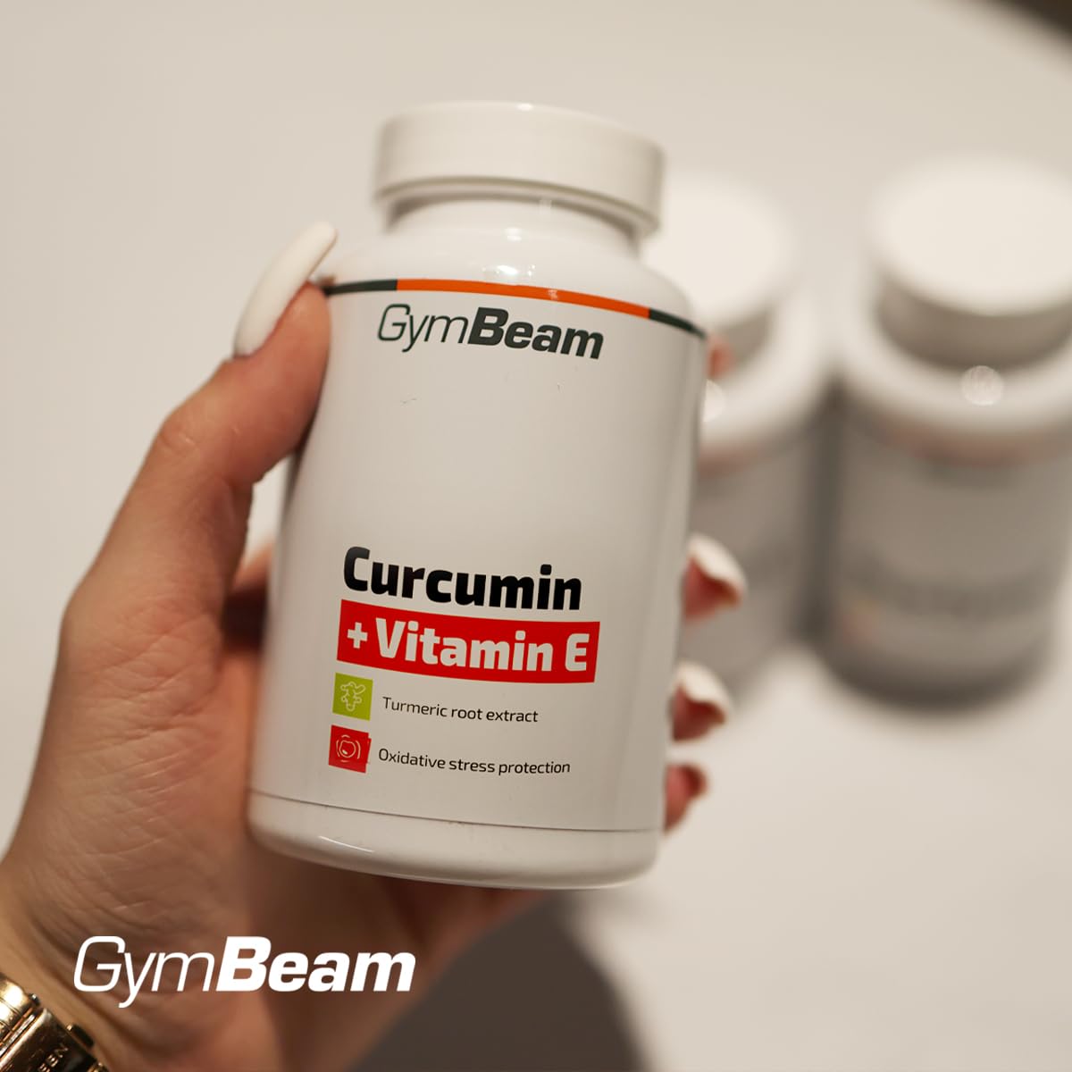 GymBeam Curcumina Vitamina E 90 Capsule Vegane