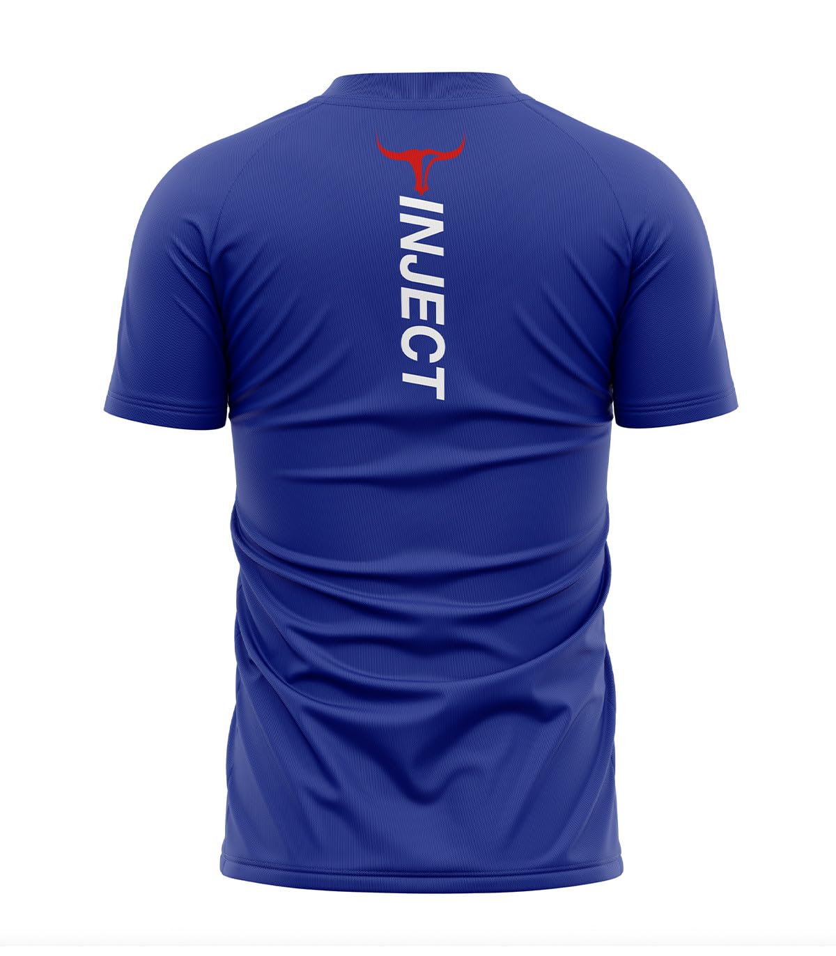 Inject Nutrition T-Shirt Performance maglietta manica raglan blu royal poliestere