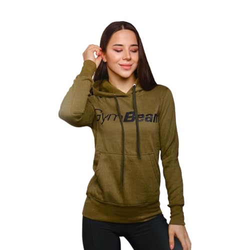 GymBeam Athlete Felpa Donna Hoodie Nero cotone palestra