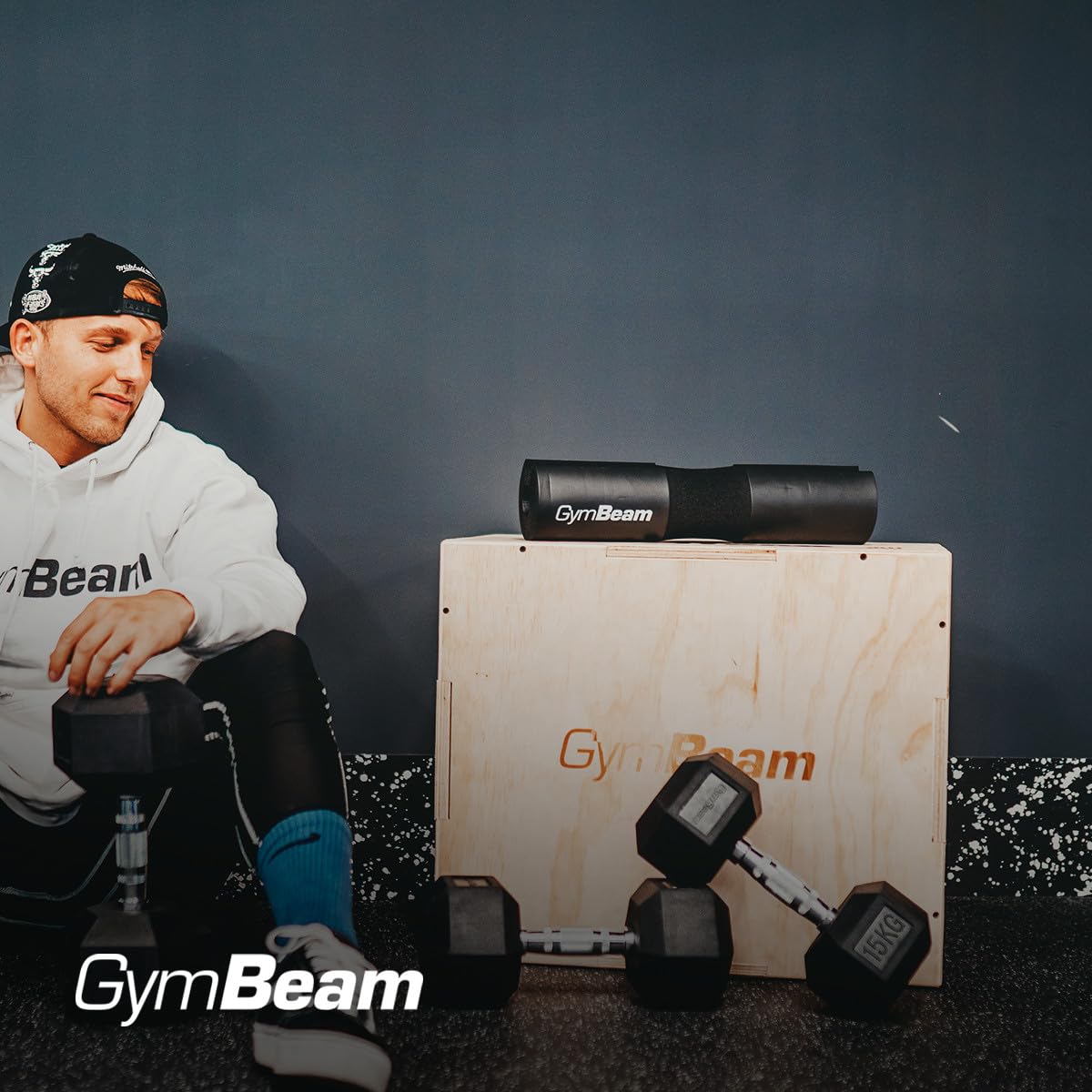 GymBeam Barbell Pad cuscinetto bilanciere gomma nitrilica