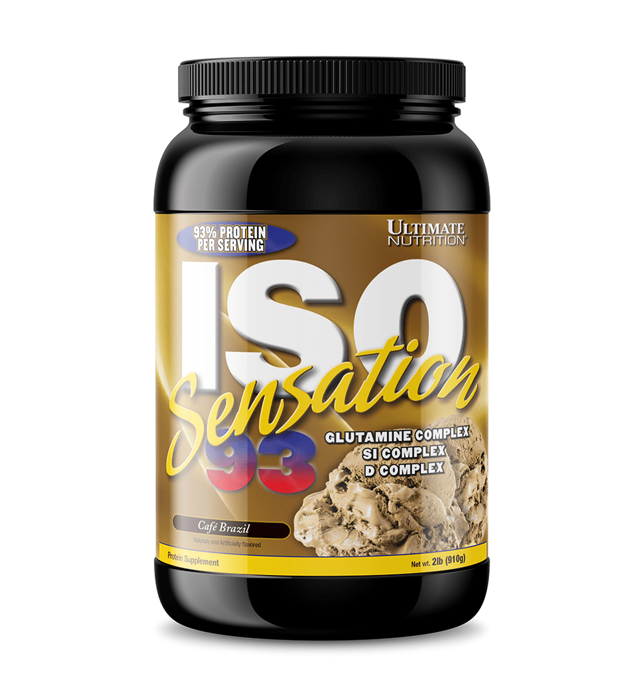 Ultimate Nutrition Iso Sensation 93 whey isolate Cafe Brazil 2 lbs