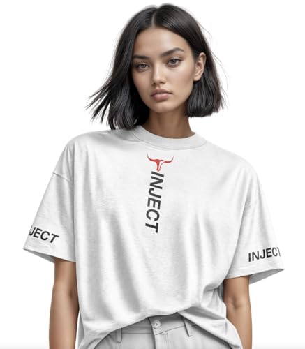 INJECT Drop T-Shirt Oversize Cotone Nero Unisex