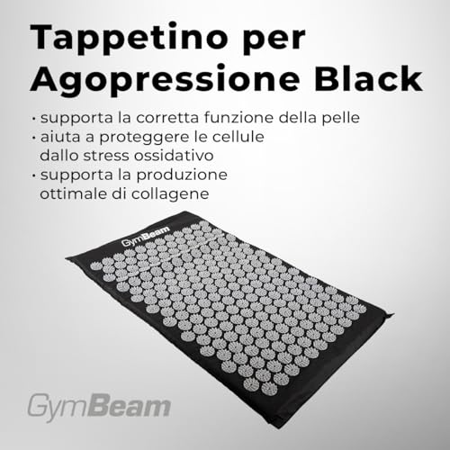 GymBeam Tappetino Agopressione Nero 230 Dischetti Kit