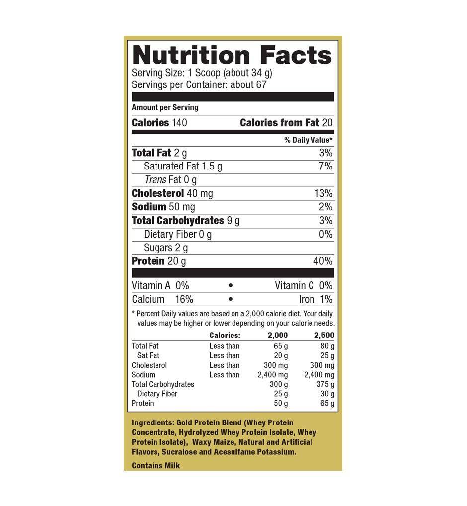 Ultimate Nutrition Whey Gold proteine whey vaniglia 2 lb 20g