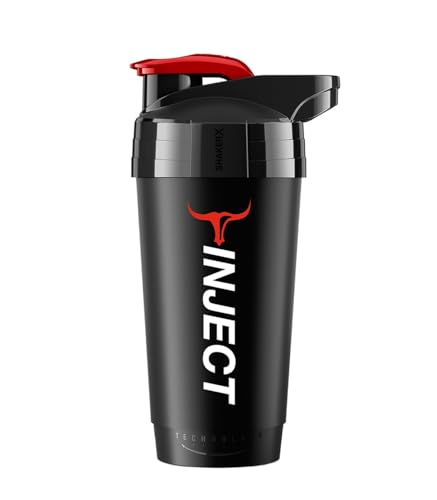 INJECT NUTRITION Shaker Circle 700ml shaker proteine nero rosso