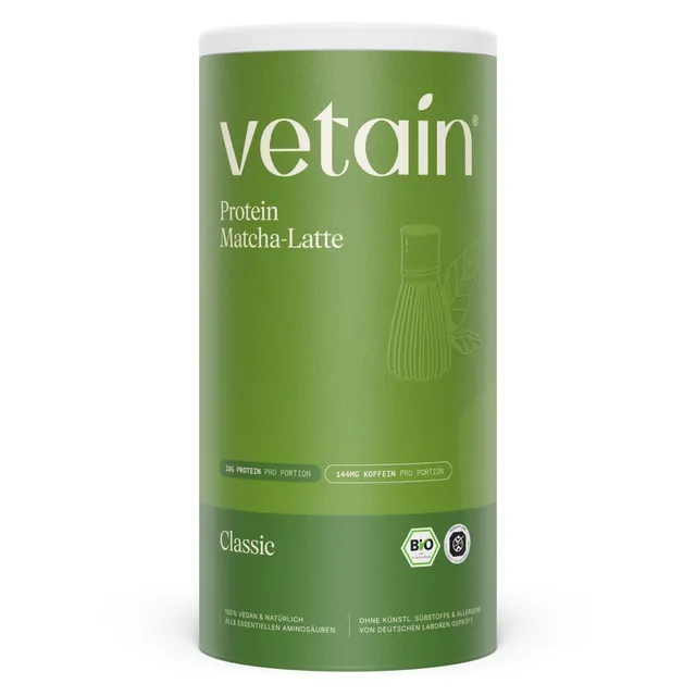 Vetain Veganes Proteinpulver Matcha Latte proteine 540g bio