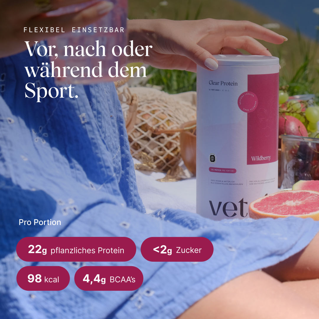 Vetain Clear Protein Vegan Wildberry 480 g Proteine Leggere