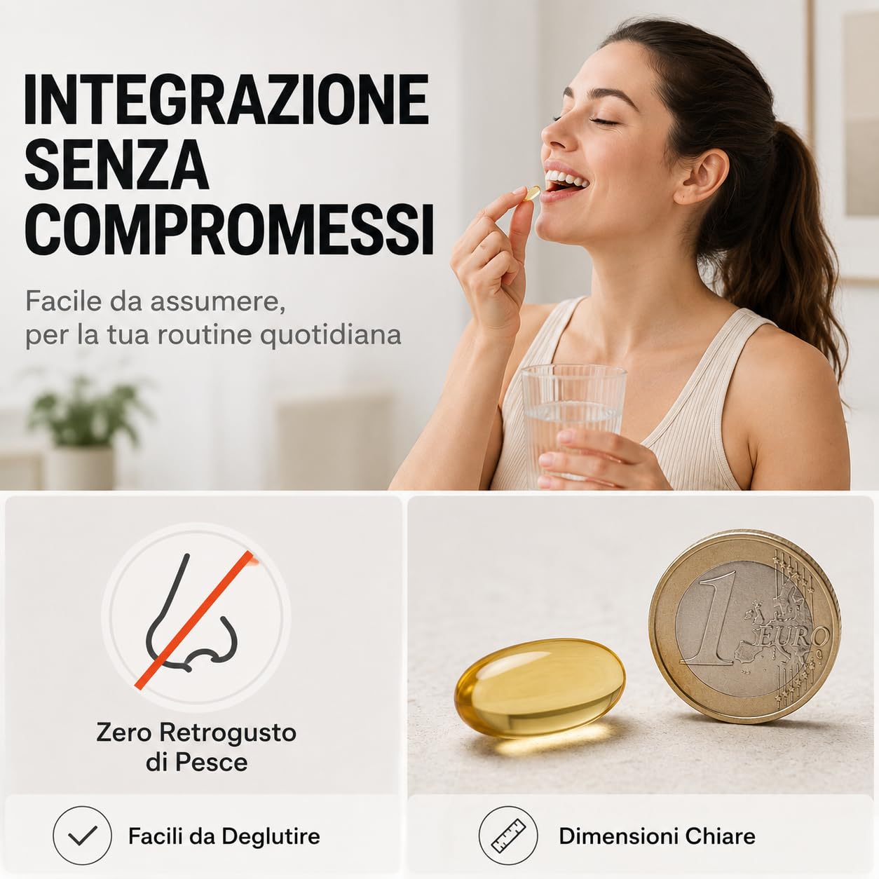 GymBeam Omega 3 Olio Pesce 60 Capsule EPA DHA