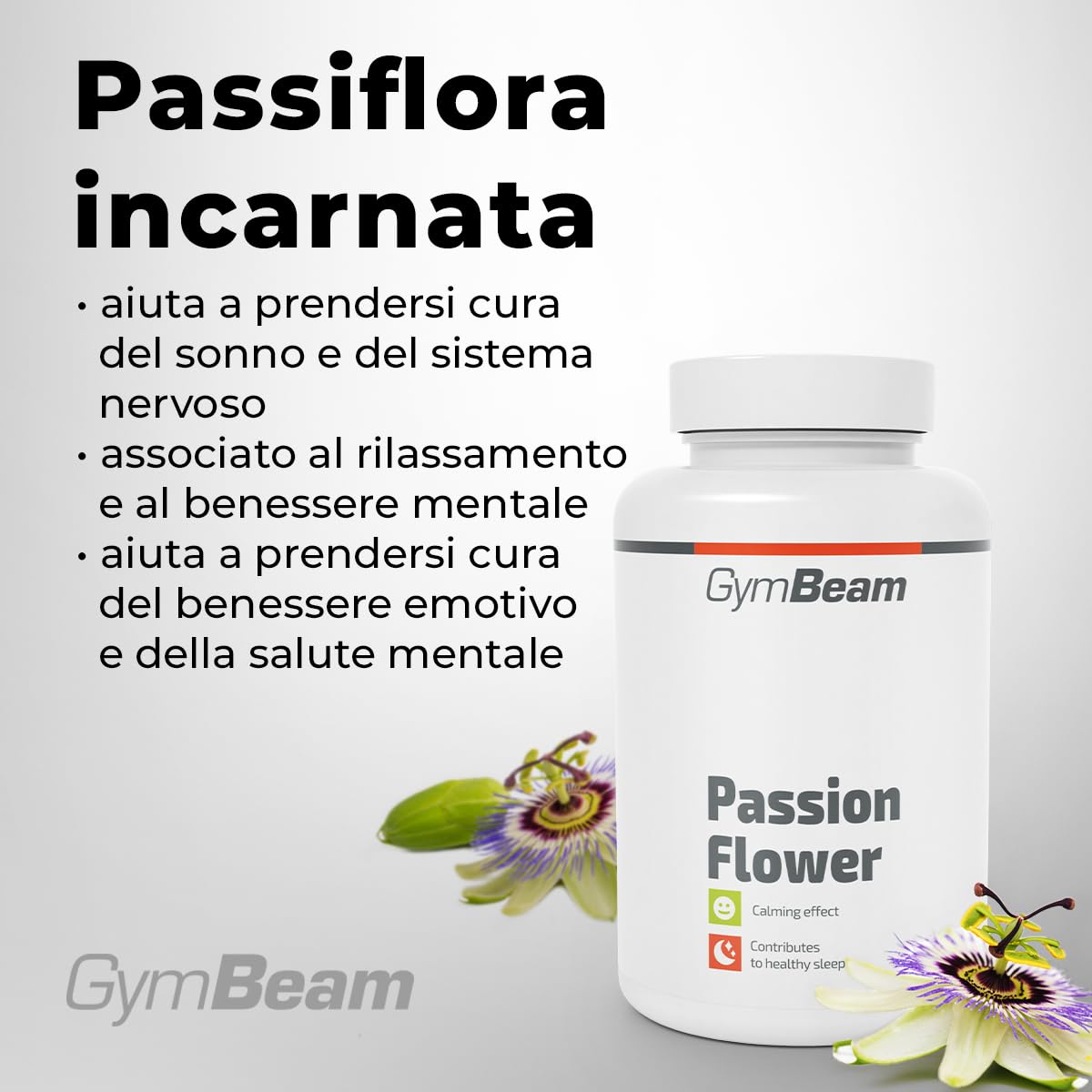 GymBeam Passiflora 90 capsule 350mg sonno e relax