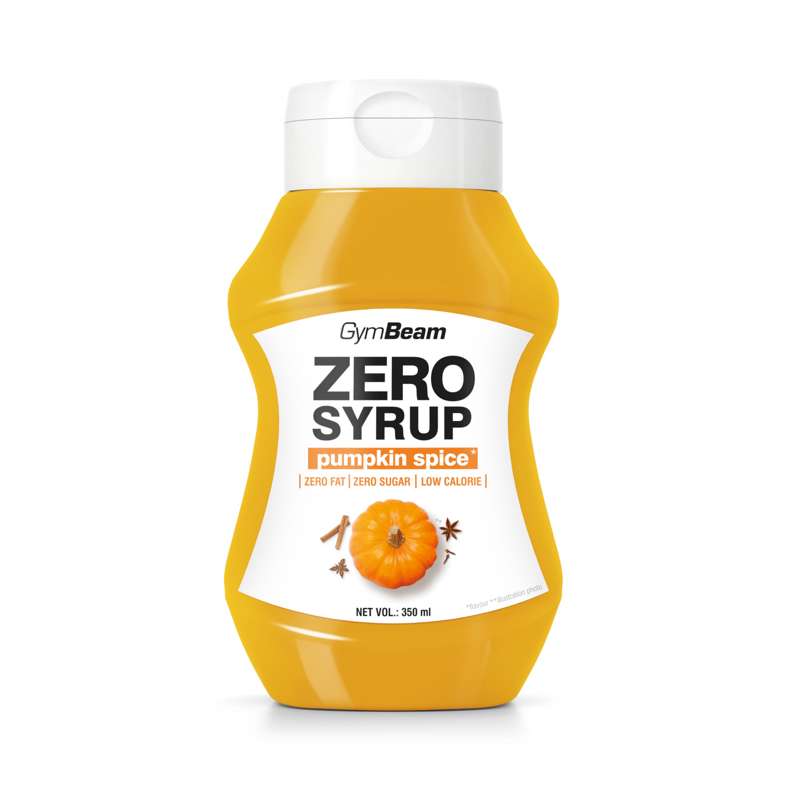 GymBeam Sciroppo Zero Pumpkin Spice Latte 350ml