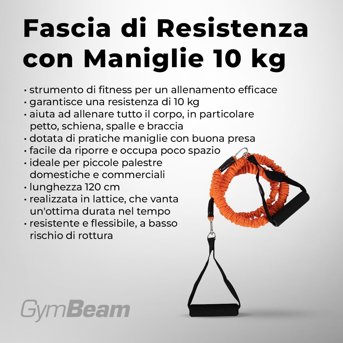 GymBeam Accessori Fascia Resistenza Maniglie 10 kg