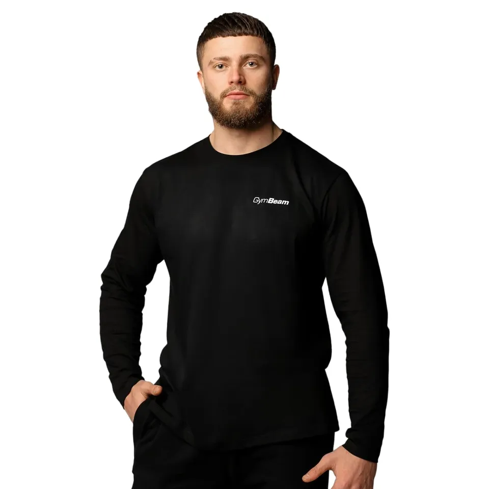 GymBeam Maglia Basic Uomo Maniche Lunghe Cotone Traspirante