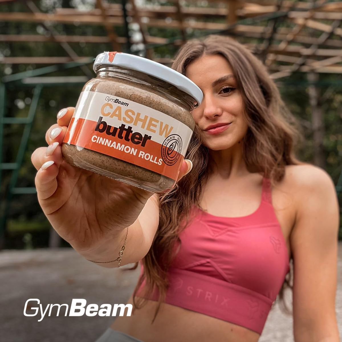 GymBeam Burro Anacardi Cinnamon Rolls 340g Cremoso
