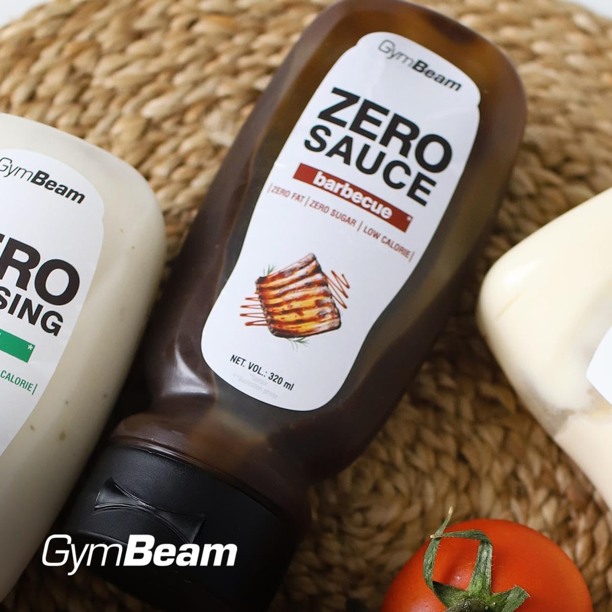GymBeam Alimentazione Salsa Barbecue ZERO 320 ml Senza Zucchero