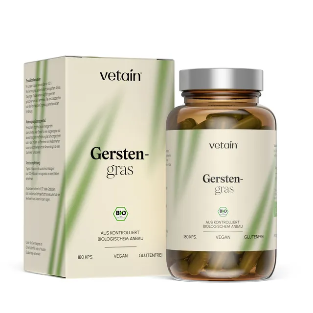 Vetain Barley Grass Integratore 180 Capsule Vegano BIO