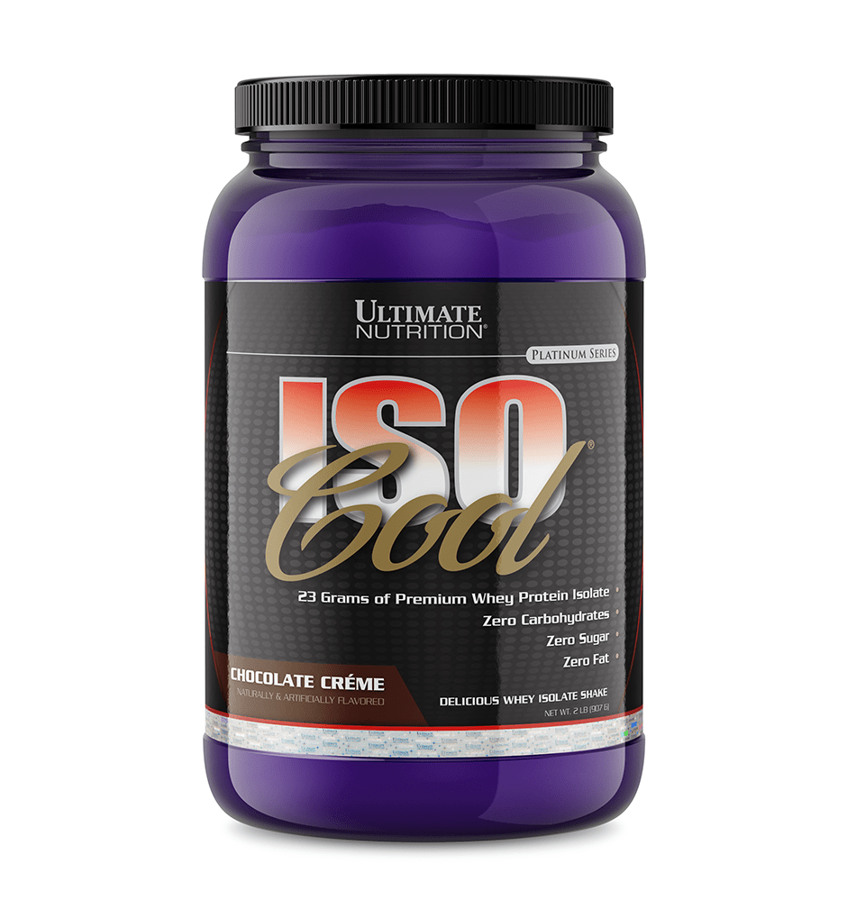 Ultimate Nutrition Isocool Whey Isolate Proteine Vaniglia 2 lbs Zero