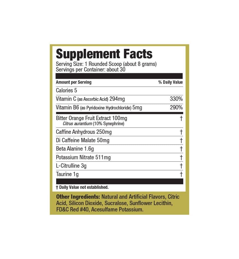 Ultimate Nutrition Workout Stack Pre Intra Post Gold Palestra