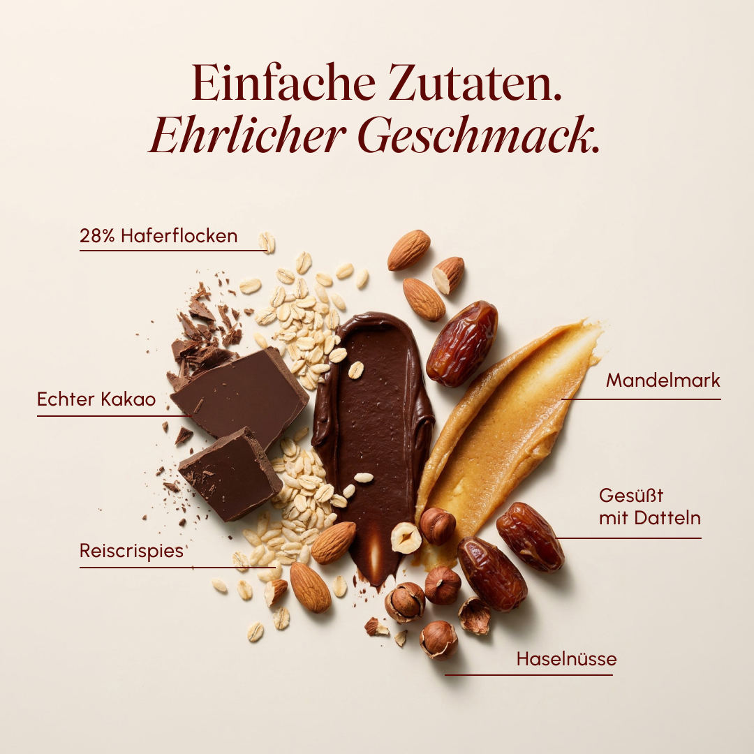 Vetain Oatbar Schoko-Nuss 12 Barrette Avena Cioccolato Vegan