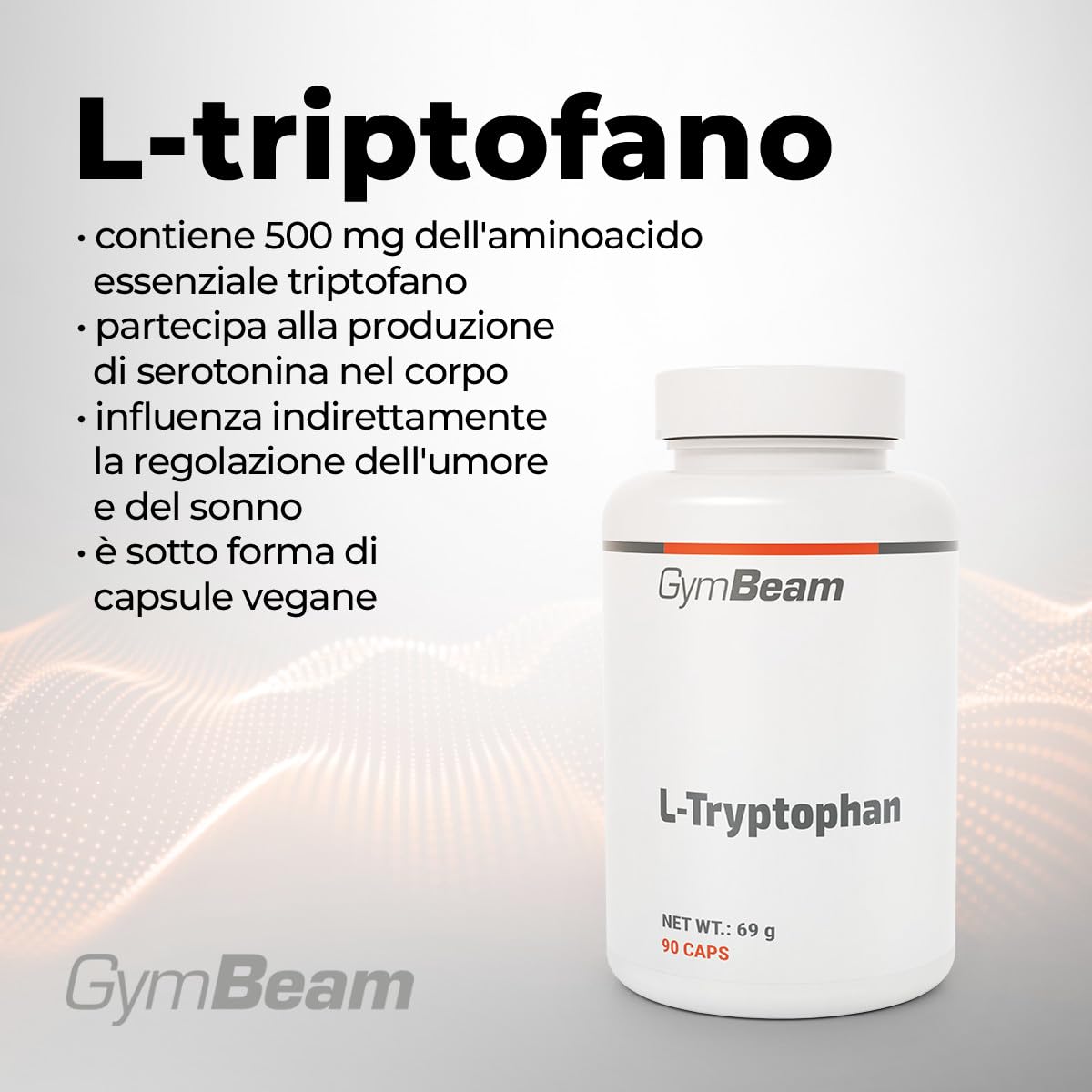 GymBeam Triptofano L-Triptofano 500 mg capsule vegane umore
