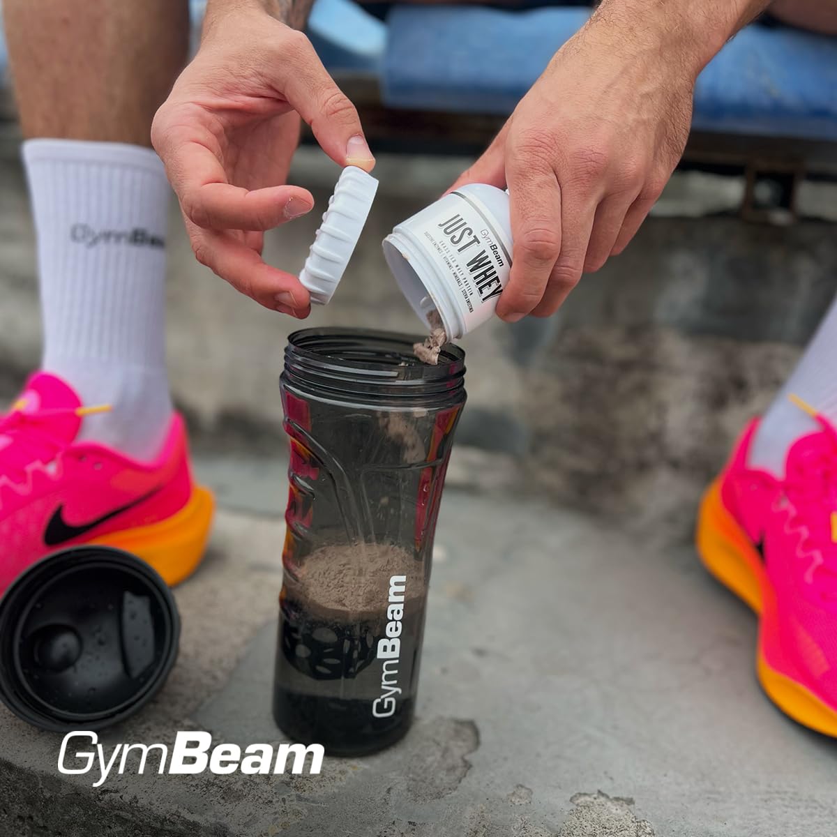 GymBeam Infinity Shaker Nero 1000 ml Tritan Senza BPA