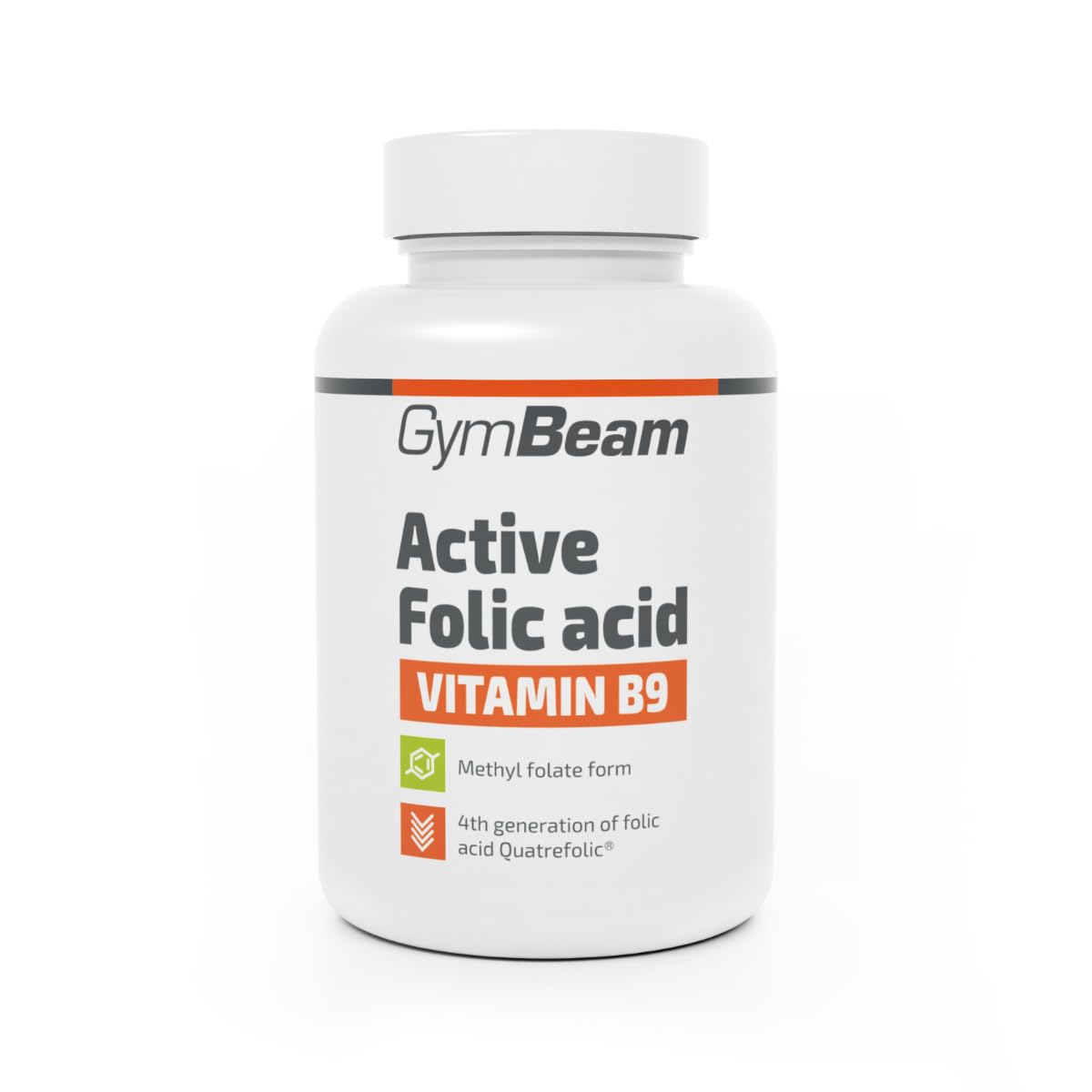 GymBeam Acido Folico Attivo Quatrefolic capsule B9 gravidanza