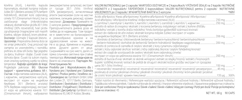 GymBeam Longevità Glucose Support berberina capsule 90 cps