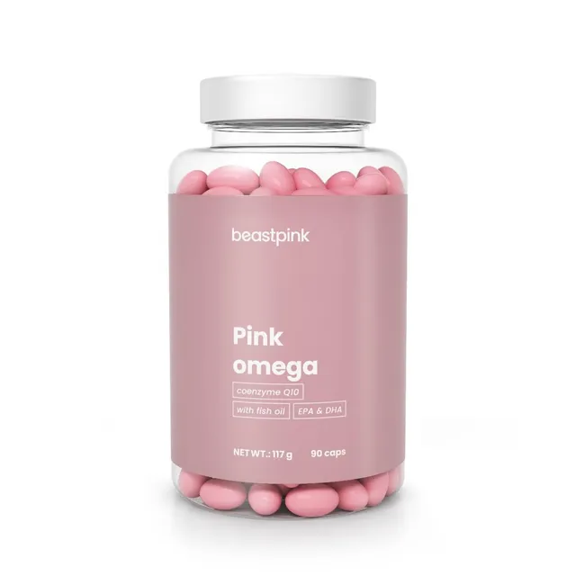 GymBeam Pink Omega 3 Integratore 90 Capsule EPA DHA