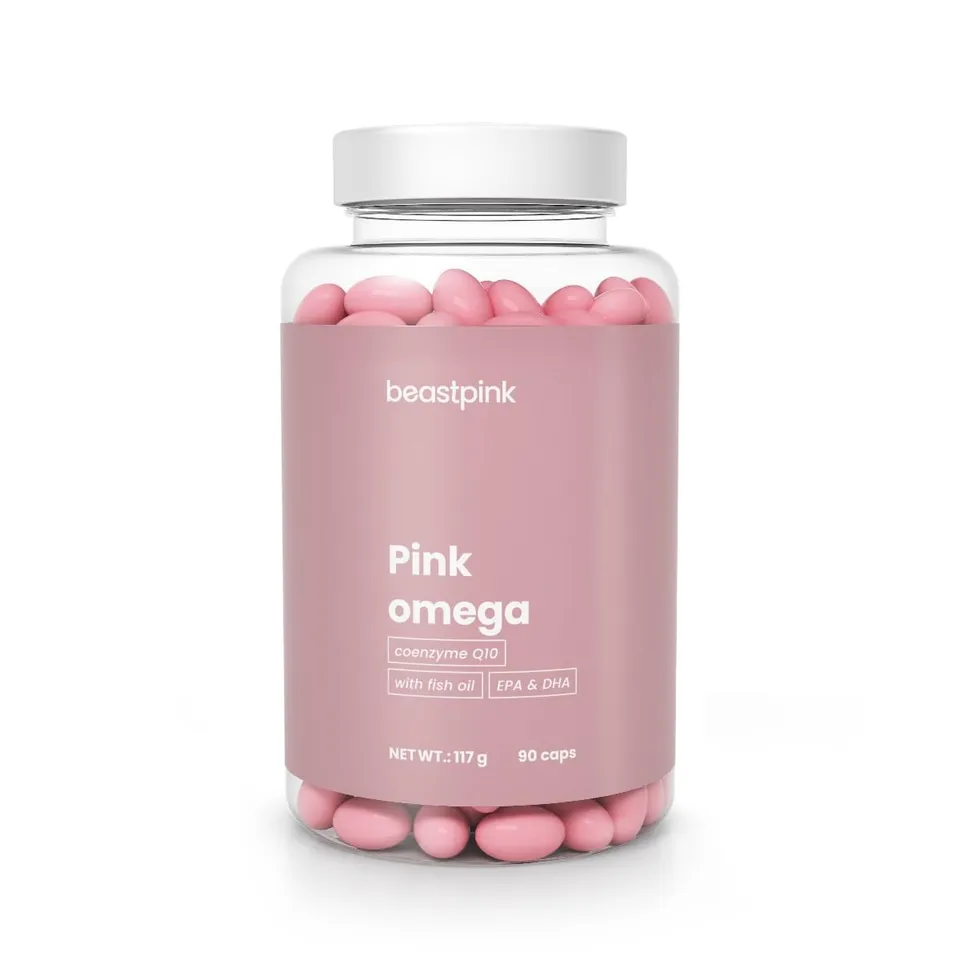 GymBeam Pink Omega 3 Integratore 90 Capsule EPA DHA
