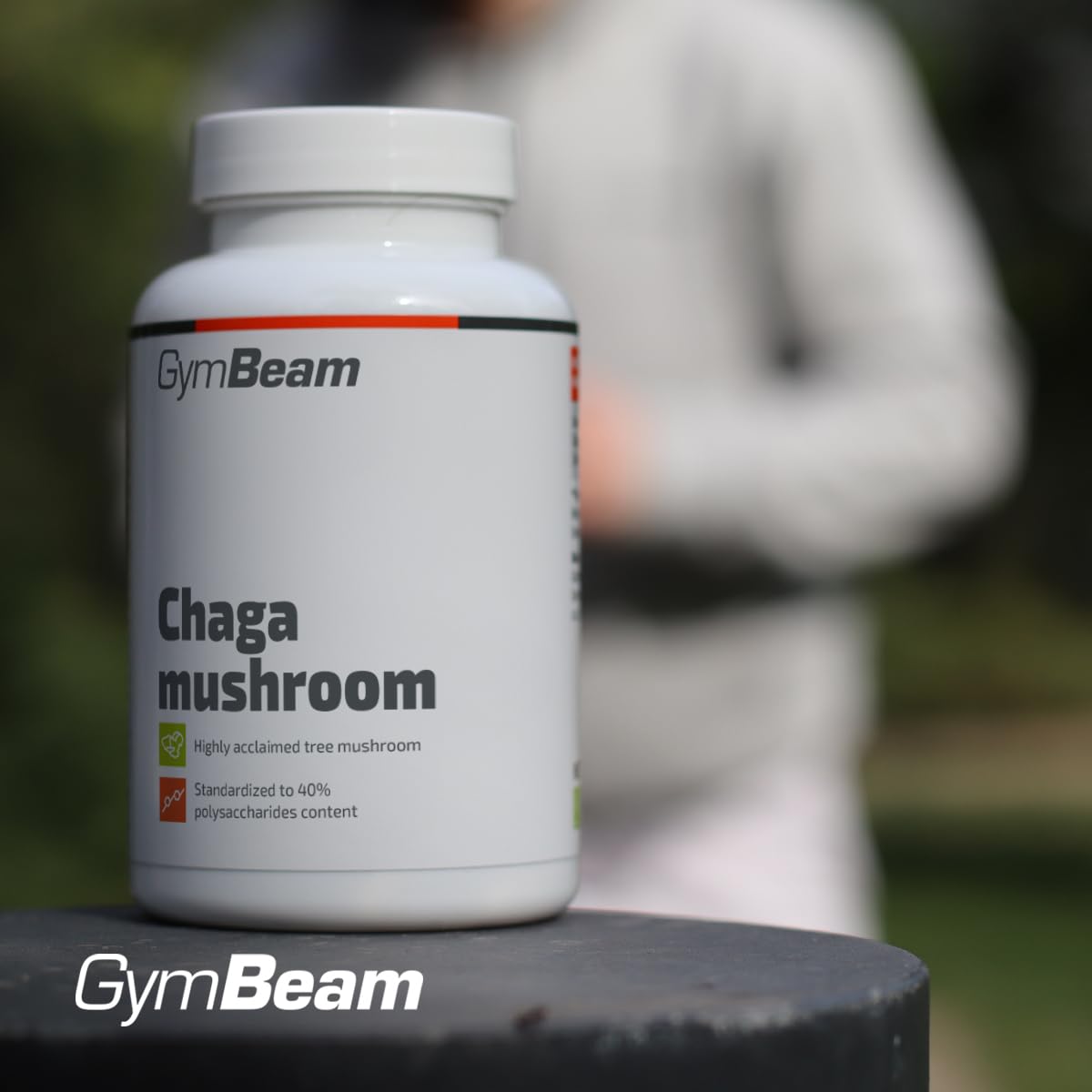GymBeam Chaga estratto funghi 90 capsule 40% polisaccaridi