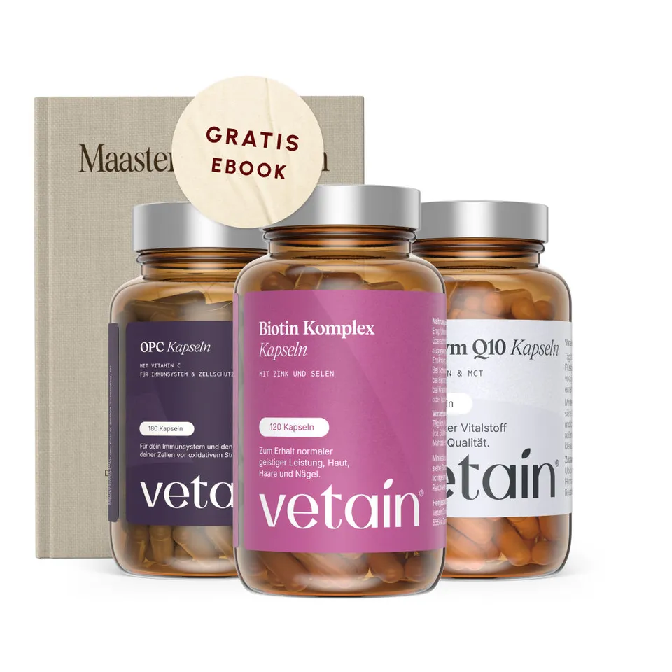 Vetain Inner Beauty Bundle Set OPC Biotina Q10 Pelle Capelli