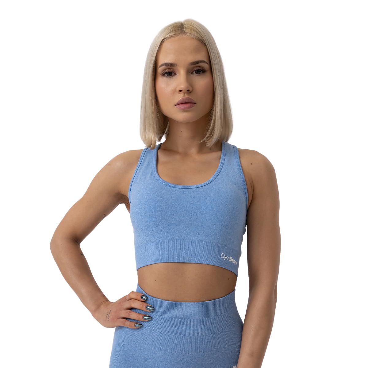 GymBeam Flo Reggiseno Sportivo Donna Seamless Mélange