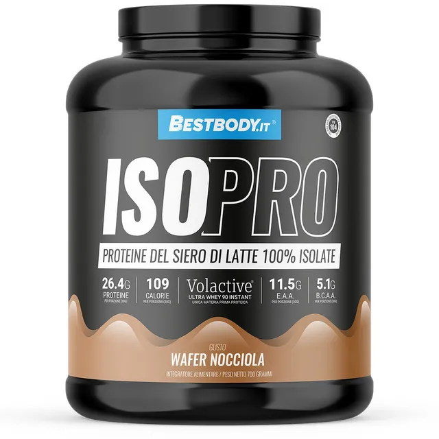 Best Body IsoPro 700g Proteine Whey Isolate Biscotto 27g