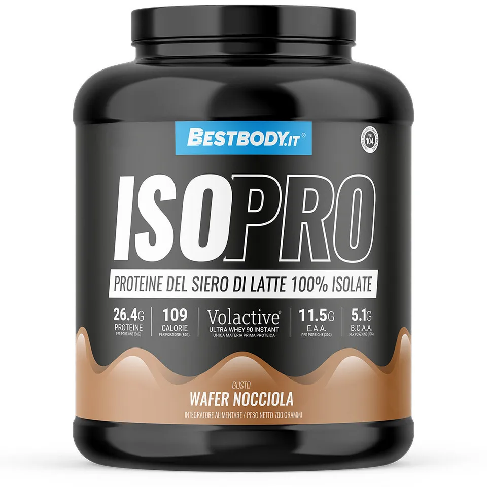 Best Body IsoPro 700g Proteine Whey Isolate Biscotto 27g