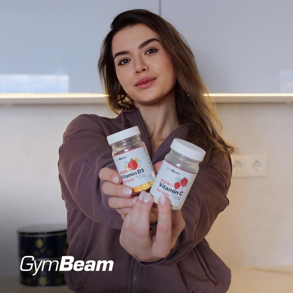 GymBeam Vitamine D3 Bambini Masticabile Arancia 120 Compresse
