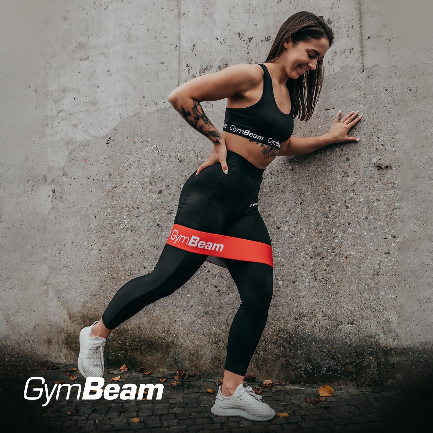 GymBeam Loop Band Set 3 Elastici Fitness 0-68 kg gambe