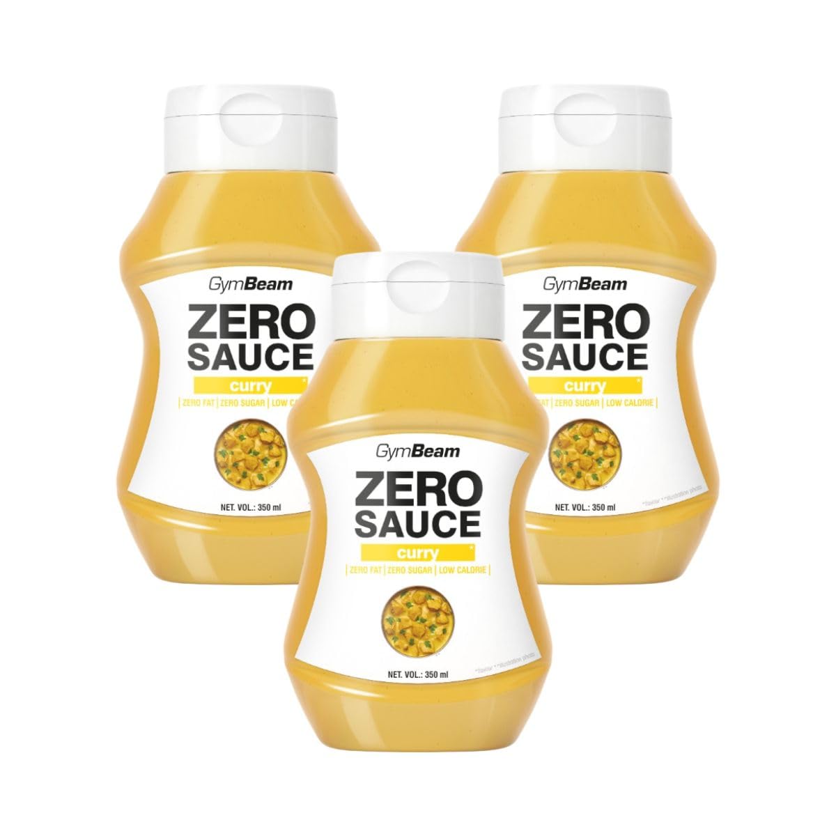 GymBeam Alimentazione Salsa Zero Curry 350 ml senza zuccheri