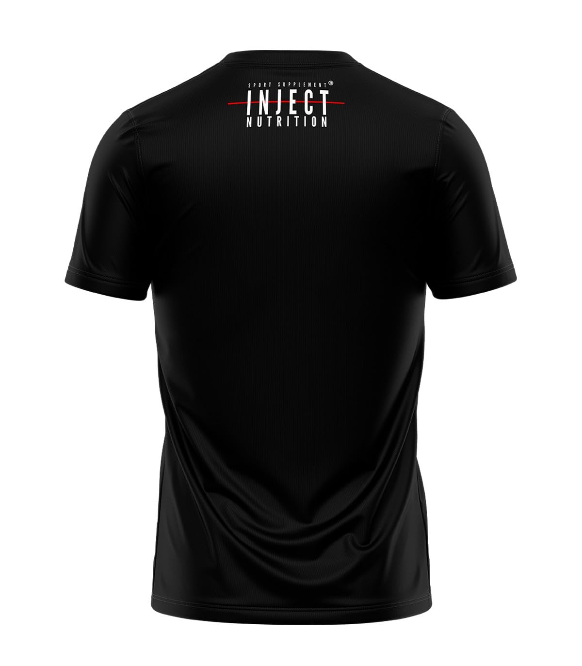 INJECT NUTRITION T-Shirt Black Basic T-Shirt Nera Cotone