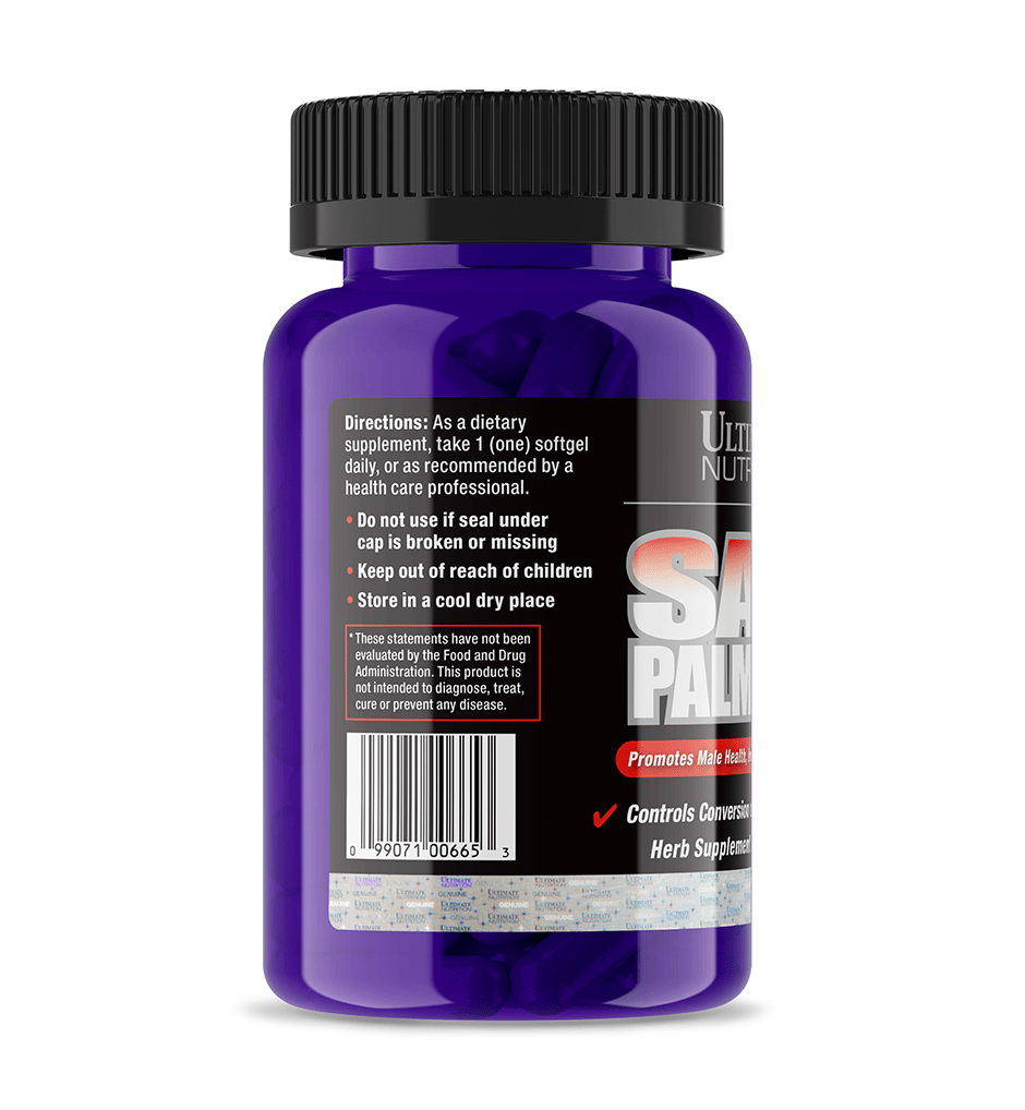Ultimate Nutrition Saw Palmetto Integratore 160 mg Prostata Uomo