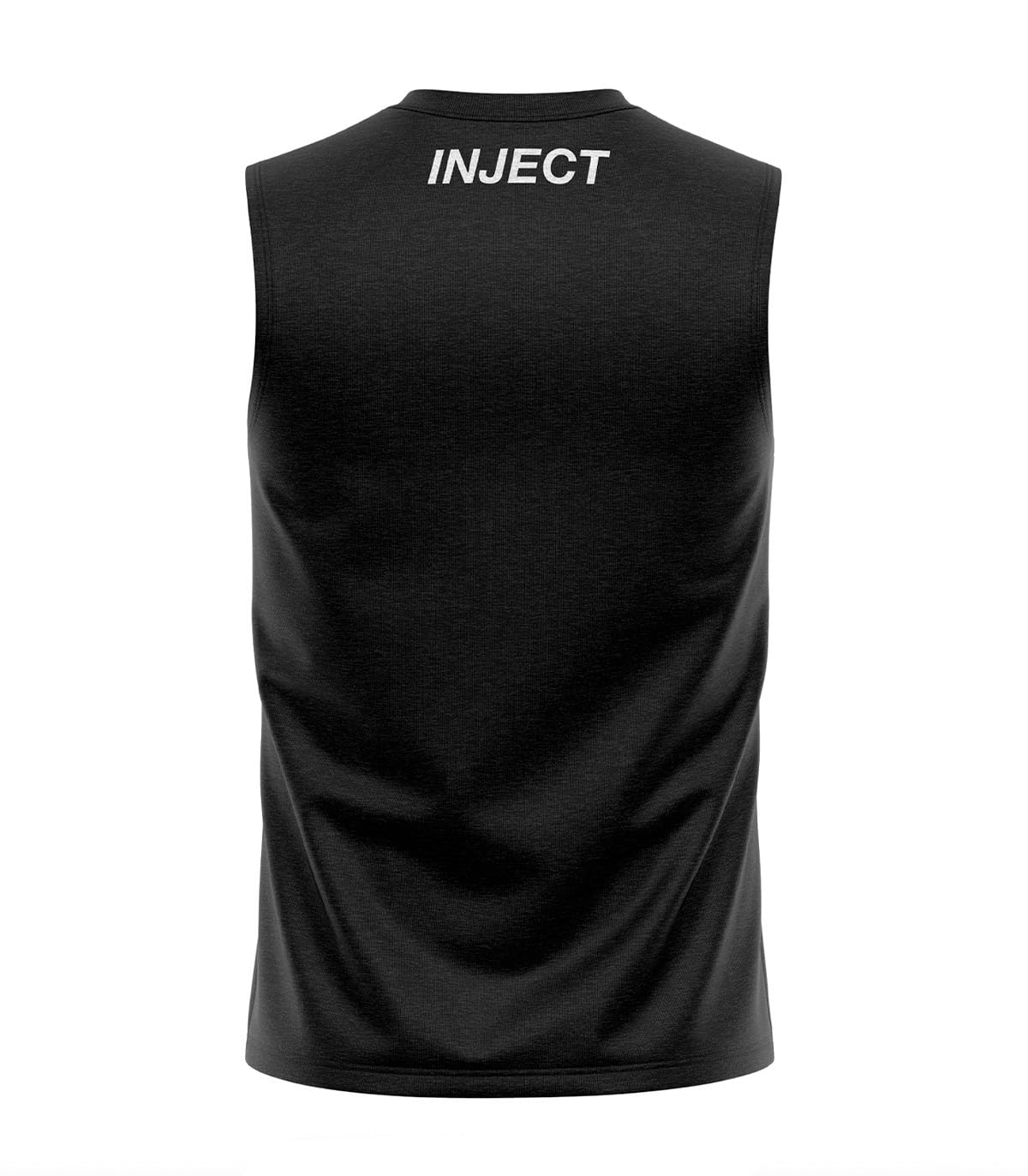 Inject Nutrition Sleeveless Muscle Maglia Nera Cotone
