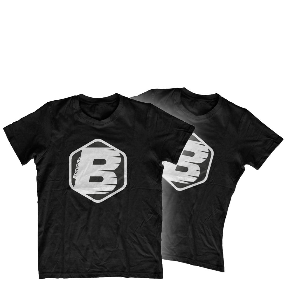 Best Body T-Shirt Nera Cotone Uomo M Medium-Fit