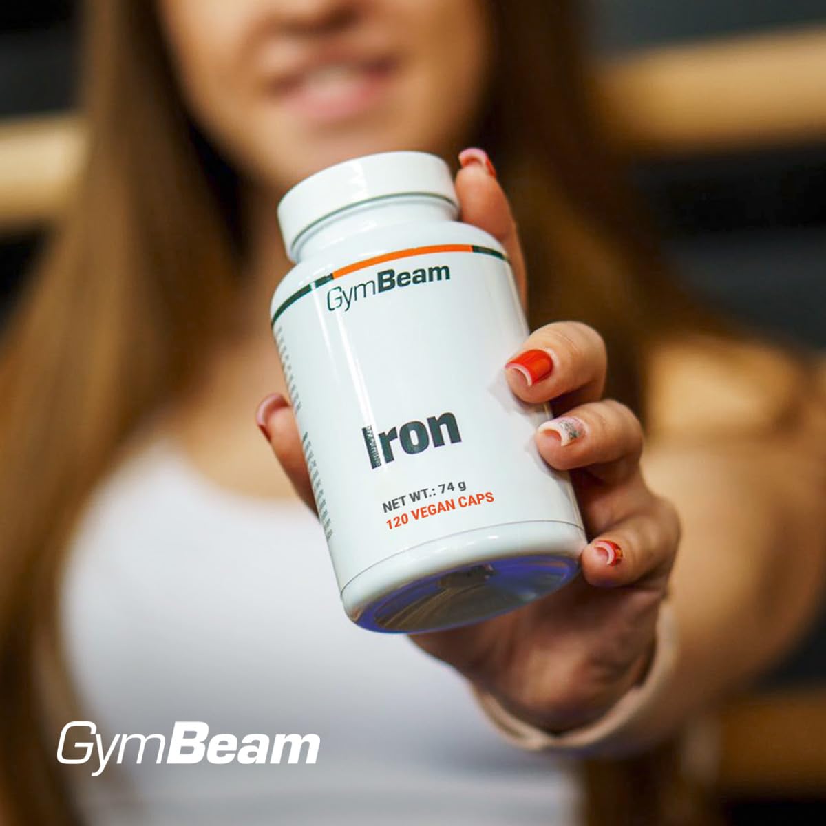 GymBeam Ferro Vegano Capsule Integratore Energia