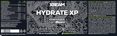 GymBeam XBEAM Hydrate XP Integratore Elettroliti Mela Verde 112,5 g