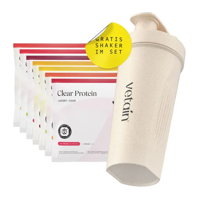 Vetain Proben Clear Protein trial pack 5x30g + shaker